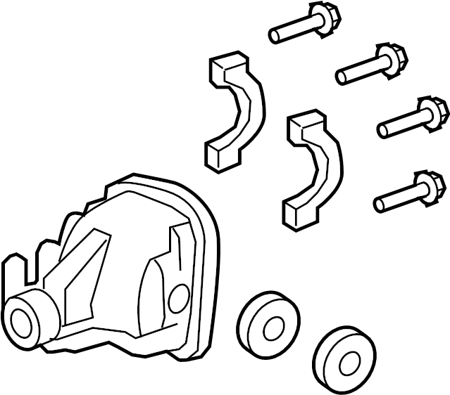View 7L1Z4010AC Differential Housing (Rear) Full-Sized Product Image