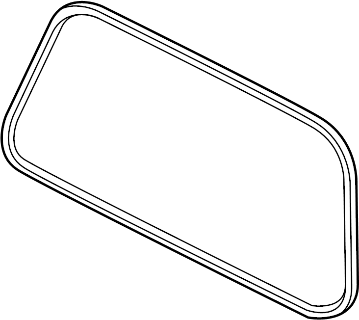 View 7L1Z7842084BD Back Glass Weatherstrip (Upper) Full-Sized Product Image