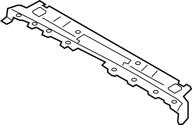 View JL7Z17C972A Radiator Support Panel (Front, Upper, Lower) Full-Sized Product Image