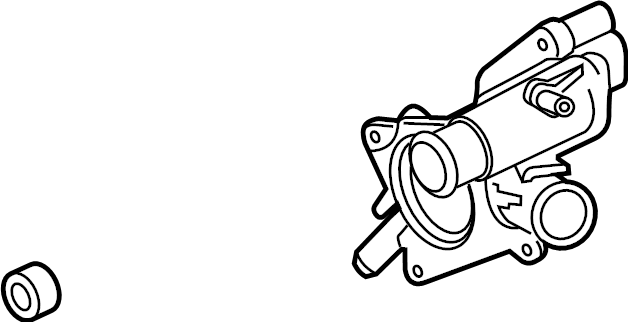 View ML3Z8A586C Thermostat. Housing. Engine. Coolant.  Full-Sized Product Image