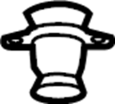 View JL1Z2500154B Body Mount Cushion (Front, Upper) Full-Sized Product Image
