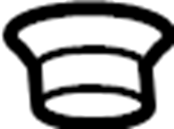 View JL1Z2500155A Body Mount Cushion (Front, Lower) Full-Sized Product Image