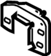 View JL1Z17N775A Bracket. Bumper. Cover. (Front, Upper) Full-Sized Product Image