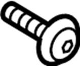 View W715617S900 Screw. Buckle. Receptacle. Belt. Seat. Bolt. Center. Outer.  Full-Sized Product Image