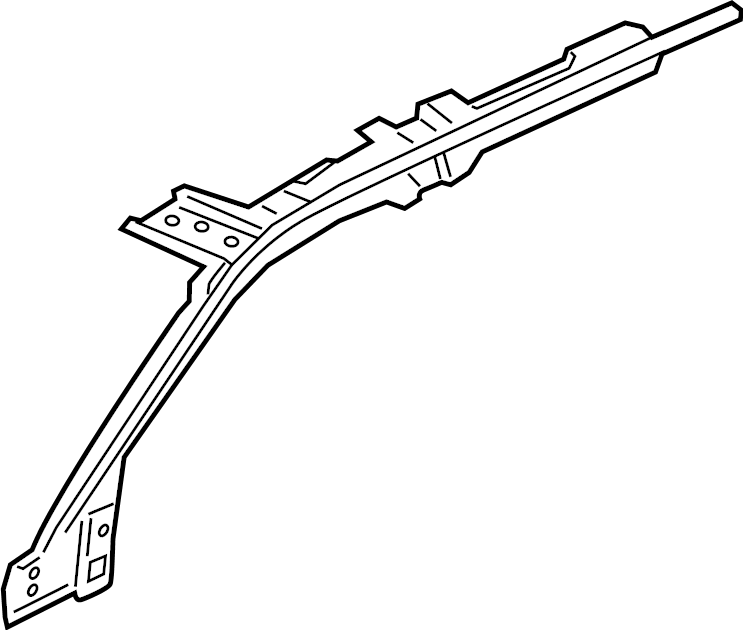 View JL1Z7851186A Roof Side Rail (Front, Upper) Full-Sized Product Image