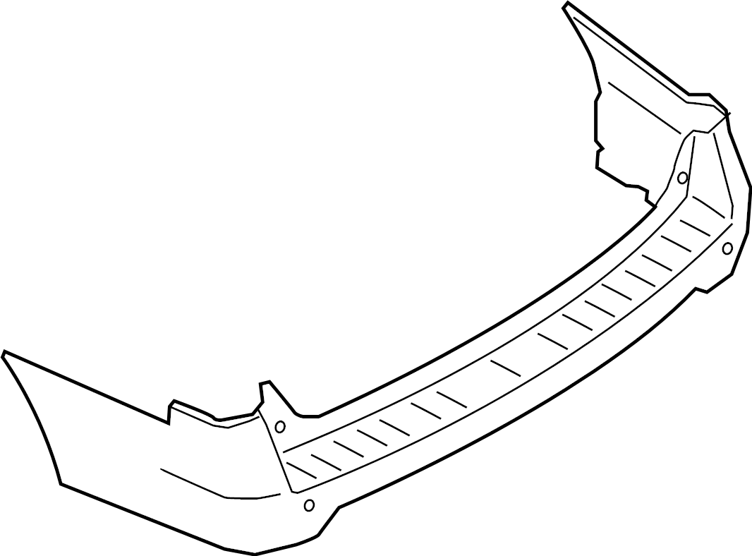 View JL7Z17K835DBPTM Bumper Cover (Rear, Upper) Full-Sized Product Image