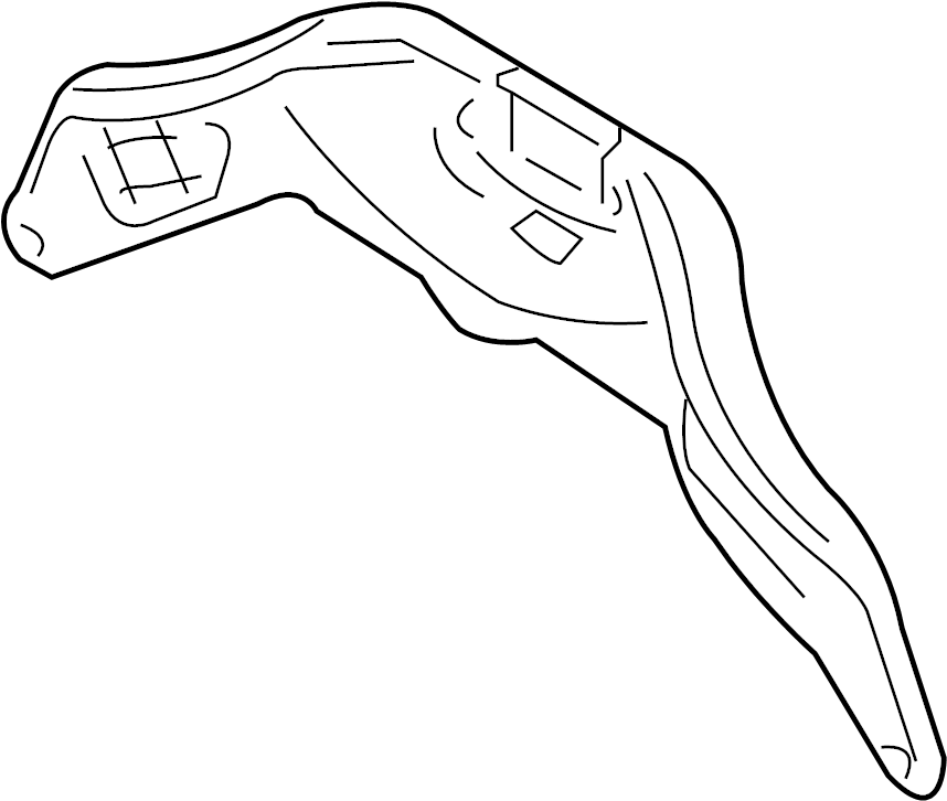 View 7T4Z16707A Radiator Support Panel Reinforcement Full-Sized Product Image