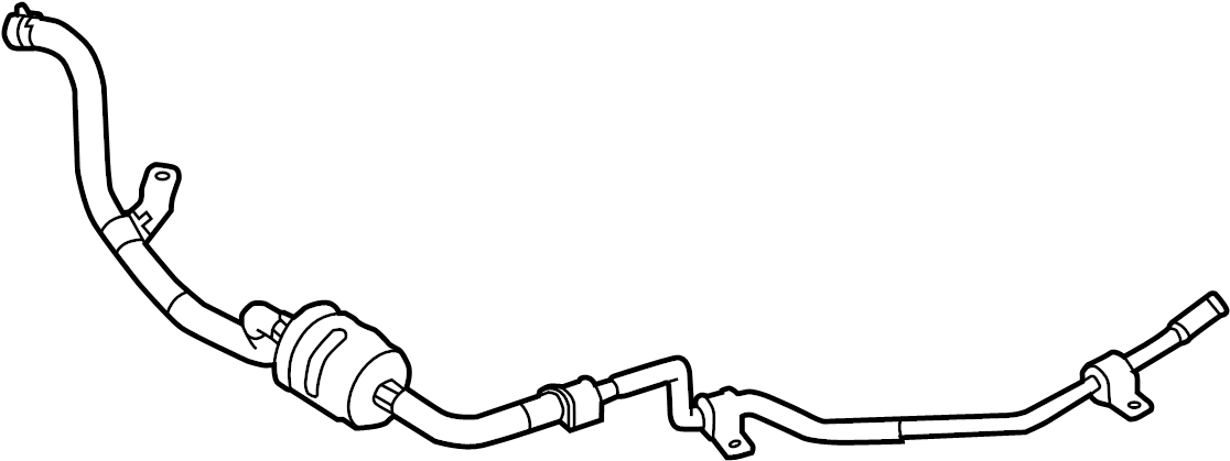 View BT4Z3A713C Power Steering Return Hose (Lower) Full-Sized Product Image
