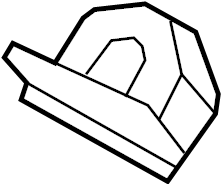View 7A1Z7843252A Liftgate Lock Striker Plate Full-Sized Product Image