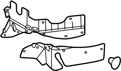 View 7T4Z78280A03AA Shield. Bumper. (Rear, Lower) Full-Sized Product Image