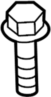 View W505425S450B Bolt. Headlight. (Rear, Upper) Full-Sized Product Image