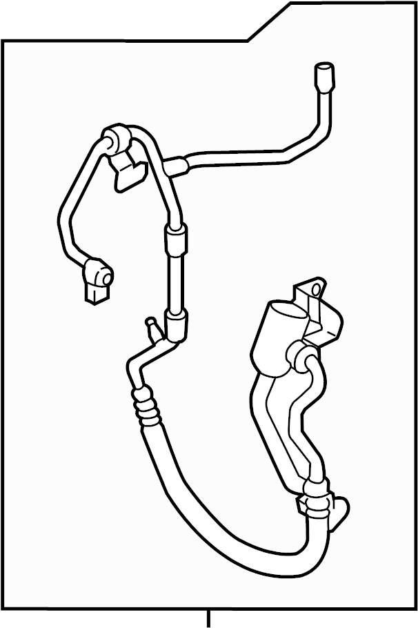 View E1GZ19972B A/C Refrigerant Discharge Hose (Lower) Full-Sized Product Image