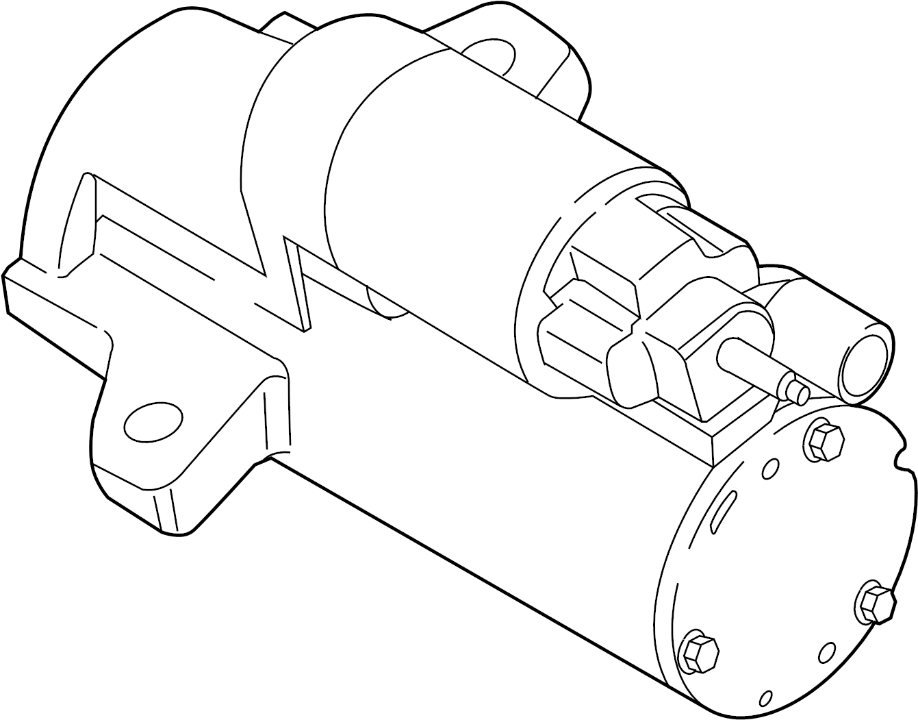 View F2GZ11002A Starter Motor Full-Sized Product Image