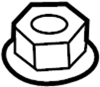 View W711402S900 Nut. Shield. Converter. (Rear) Full-Sized Product Image