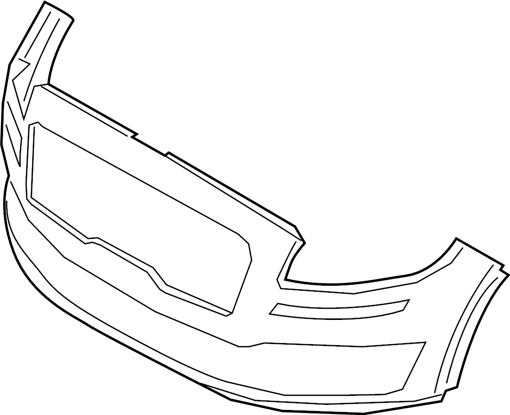View KA1Z17D957BAPTM Bumper Cover (Upper) Full-Sized Product Image