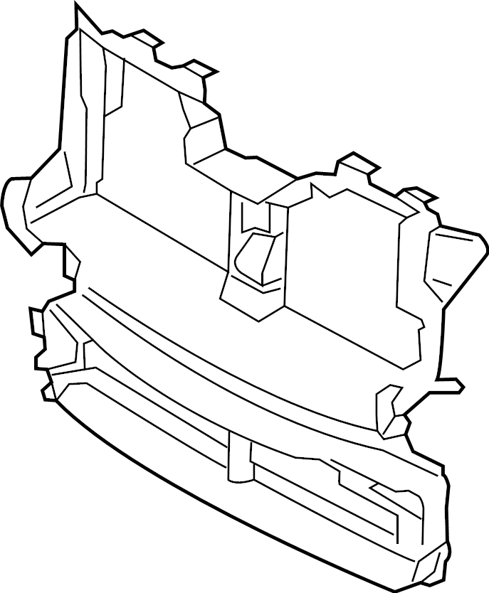 View KA1Z8B455B Radiator Support Panel (Front, Upper, Lower) Full-Sized Product Image