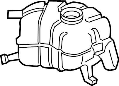 View F2GZ8A080B Engine Coolant Reservoir Full-Sized Product Image