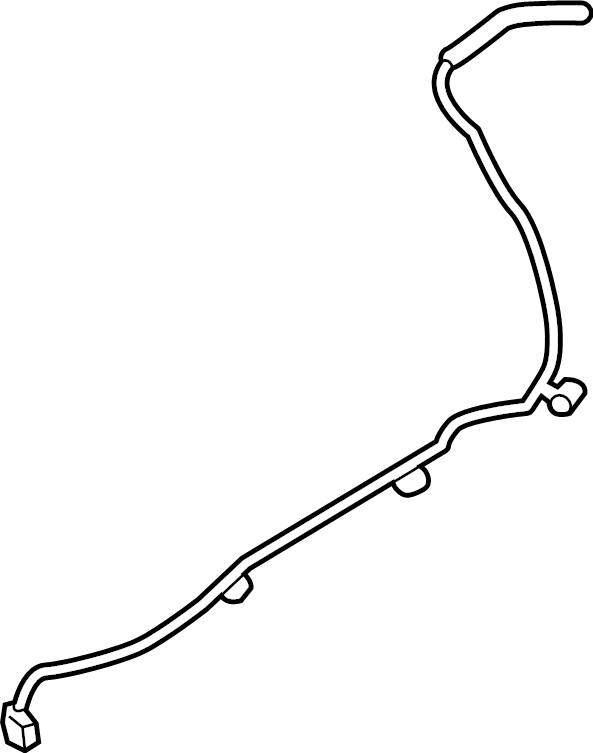 View F2GZ8063A Engine Coolant Overflow Hose Full-Sized Product Image