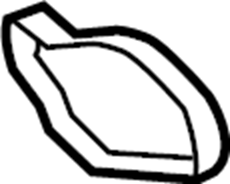 View FT4Z6020A Engine Oil Cooler Gasket (Front, Upper) Full-Sized Product Image