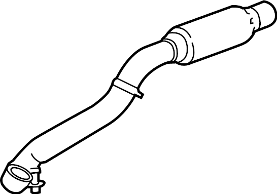 View F2GZ5G203J Pipe. Exhaust. Tube. (Front) Full-Sized Product Image