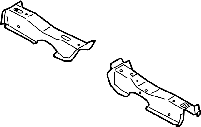 View F2GZ5810672A Floor Pan Crossmember (Front) Full-Sized Product Image