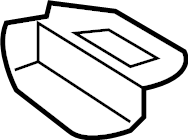 View FT4Z5822008A Door Lock Striker Plate Full-Sized Product Image