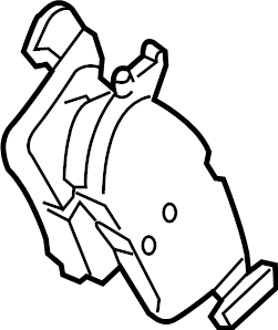 View DG9Z2200P Disc Brake Pad Set (Rear) Full-Sized Product Image