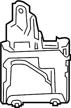 View FT4Z14D189A Blind Spot Detection System Warning Sensor Bracket Full-Sized Product Image