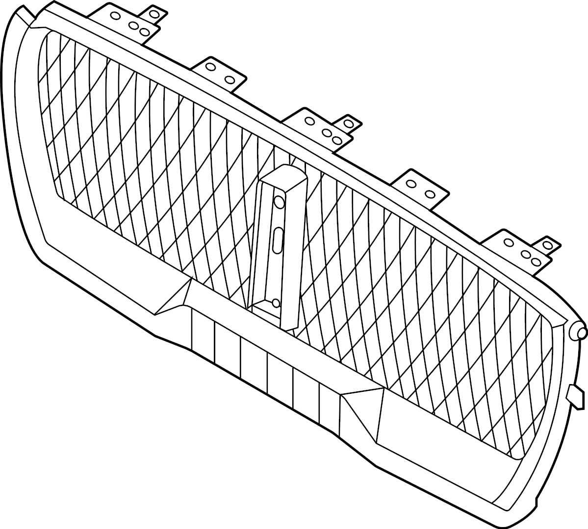 View LC5Z8200DB Grille (Upper) Full-Sized Product Image