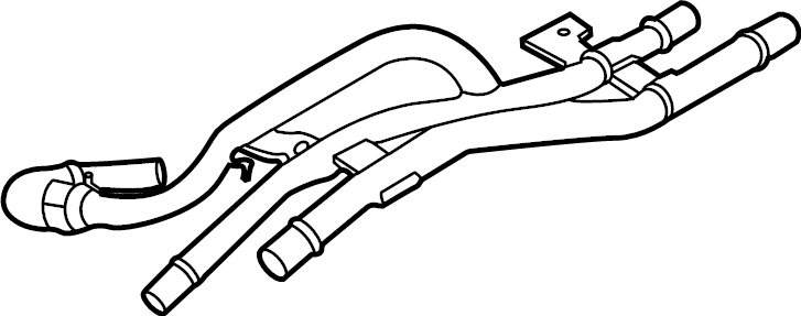 View L1MZ18472D HVAC Heater Hose Assembly Full-Sized Product Image