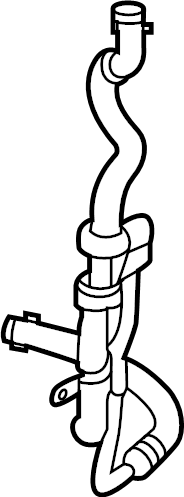 View L1MZ8B504FCC Engine Coolant Overflow Hose Full-Sized Product Image