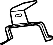 View L1MZ9647D Intercooler Pipe Bracket (Front) Full-Sized Product Image