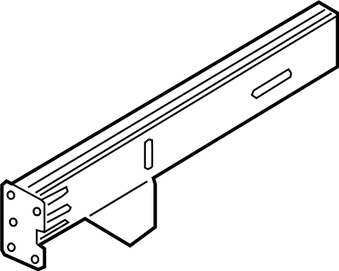 View L1MZ7810462B Rail. (Front, Upper) Full-Sized Product Image