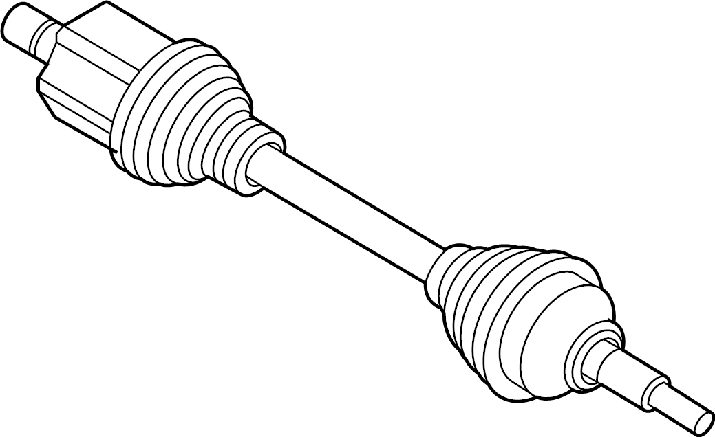 View L1MZ3A427G CV Axle Assembly (Front) Full-Sized Product Image