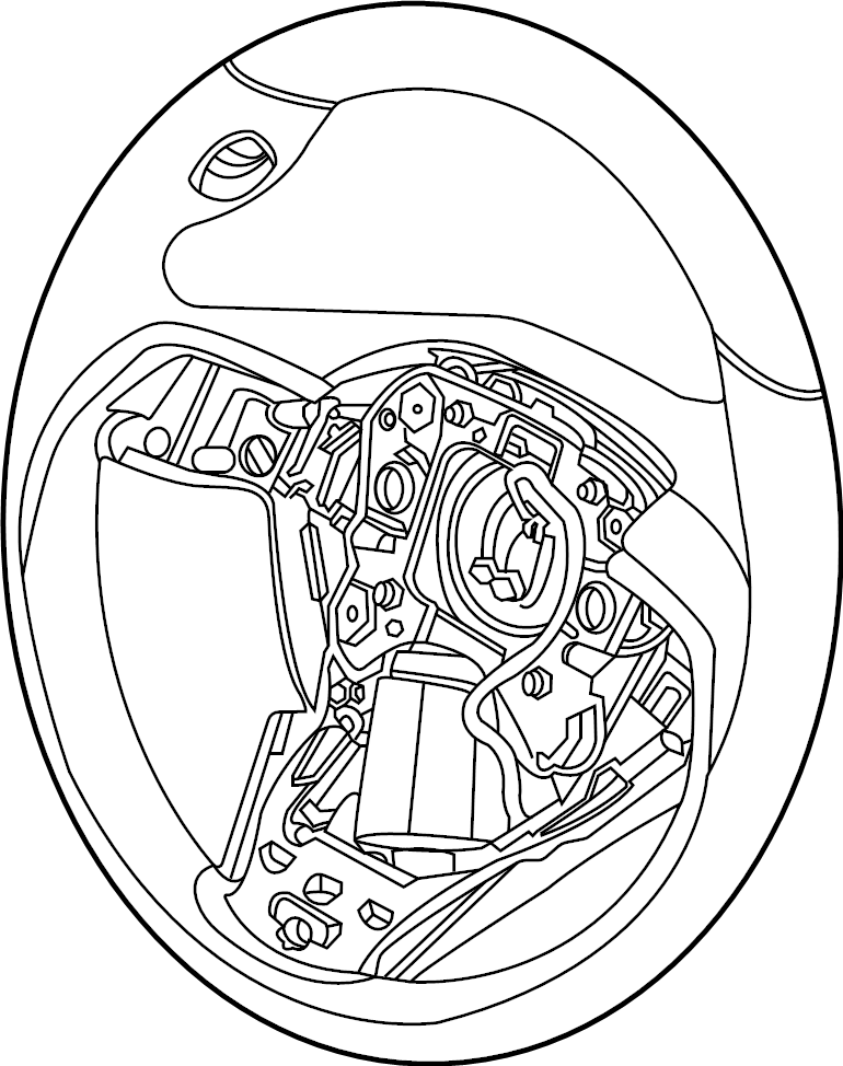 View LC5Z3600BBC Steering Wheel Full-Sized Product Image
