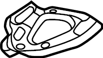 View LX6Z16060B Bracket. Support. (Rear, Upper, Lower) Full-Sized Product Image