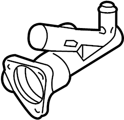 View 2M2Z8592CD Engine Coolant Thermostat Housing (Lower) Full-Sized Product Image