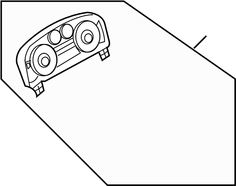 View 7E5Z10849F Instrument Cluster Full-Sized Product Image
