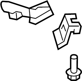 View 9E5Z5K222B Bracket. Exhaust. Pipe. (Front) Full-Sized Product Image