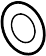 View 6E5Z9450BA Gasket. Catalytic. Cnvrtr. Converter. (Front) Full-Sized Product Image