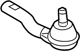 View AE5Z3A130C Steering Tie Rod End Full-Sized Product Image