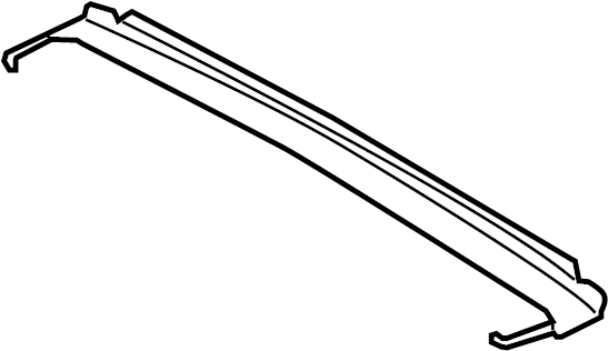 View 7W1Z5454022A Sunroof Drip Rail Full-Sized Product Image