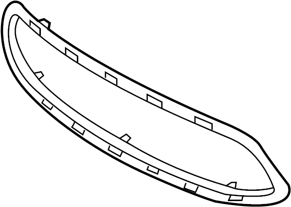 View AE8Z8200BA Grille Molding (Front, Lower) Full-Sized Product Image