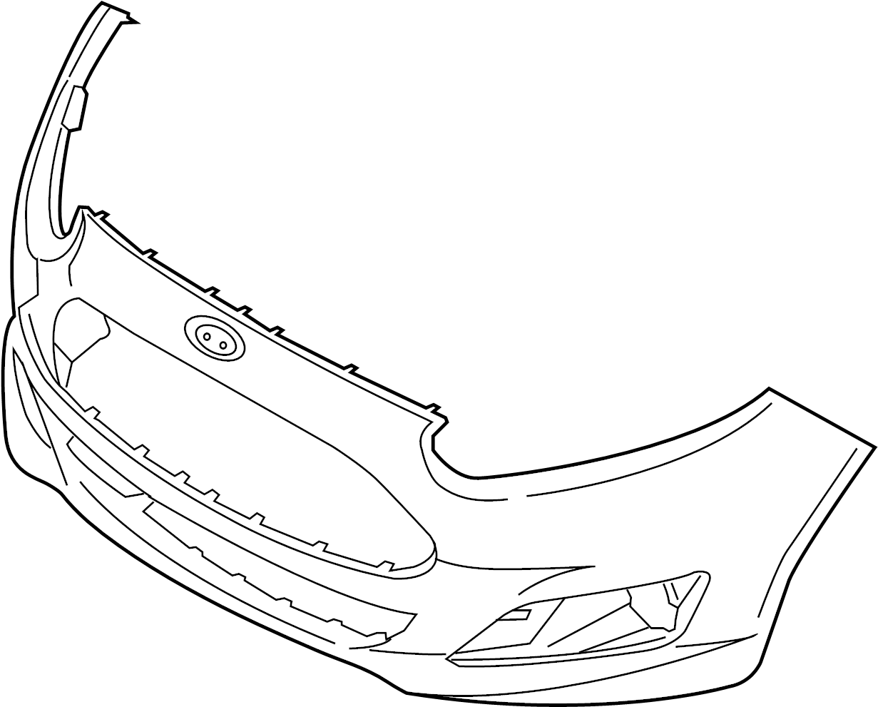 View D2BZ17757AB Bumper Cover (Front, Upper) Full-Sized Product Image