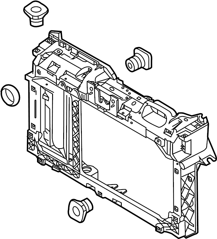 View CE8Z16138C Radiator Support Panel (Front, Upper, Lower) Full-Sized Product Image