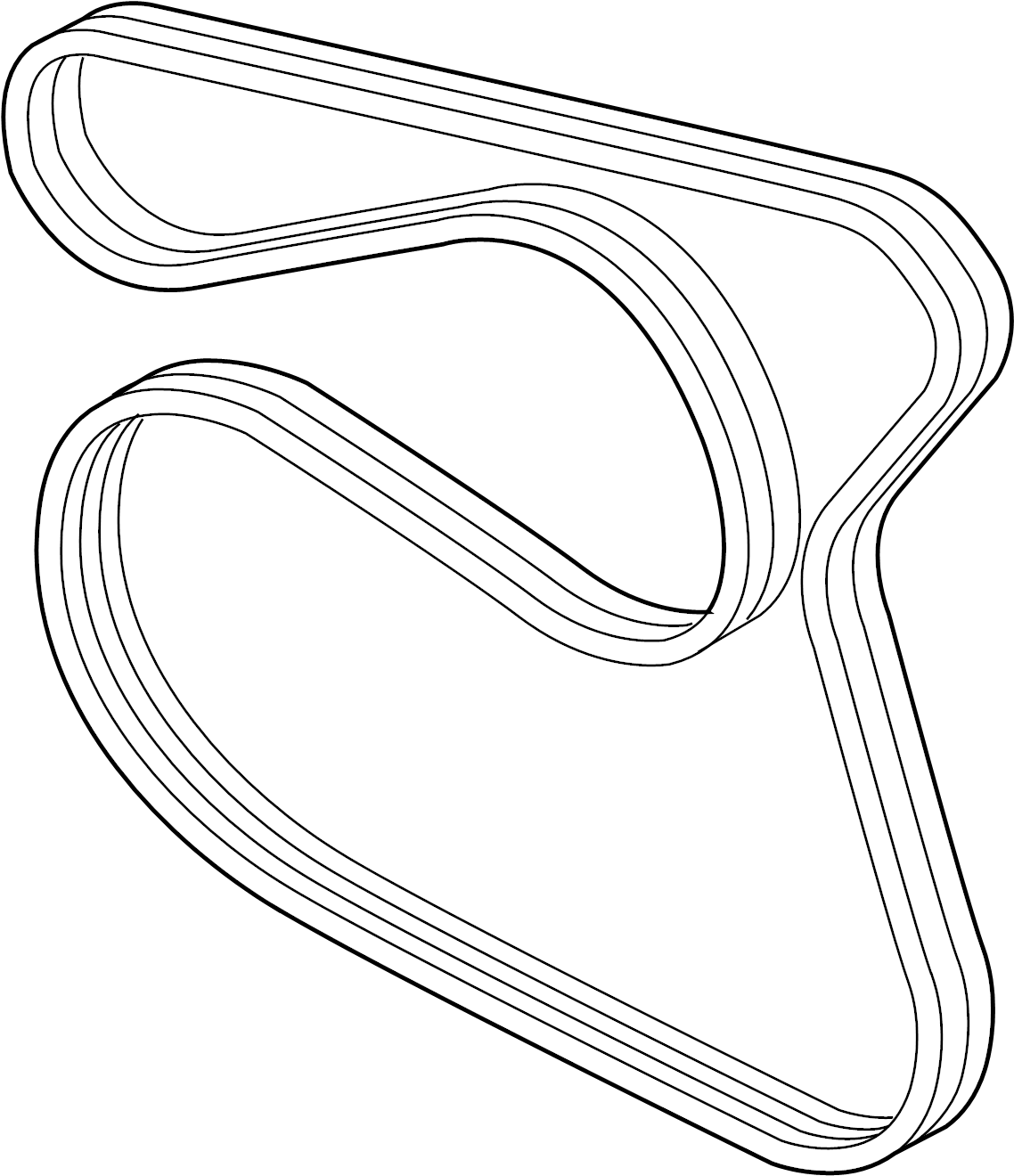View BM5Z8620B Serpentine Belt Full-Sized Product Image