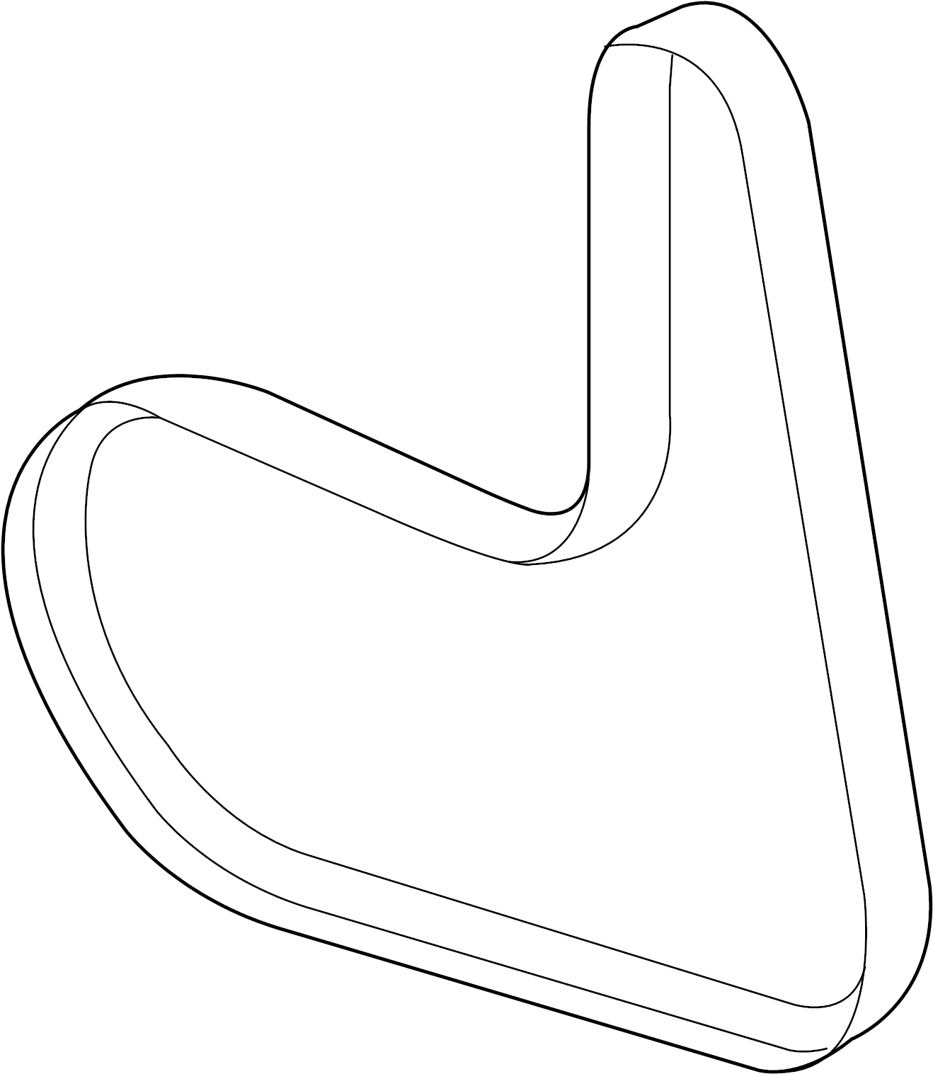 View CN1Z8620E Serpentine Belt Full-Sized Product Image