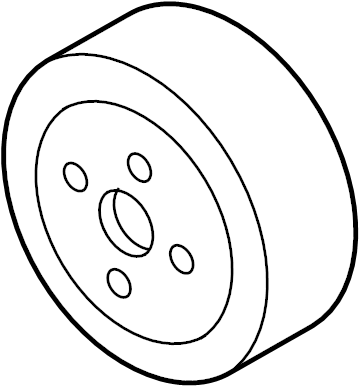 View AE8Z8509A Engine Water Pump Pulley Full-Sized Product Image