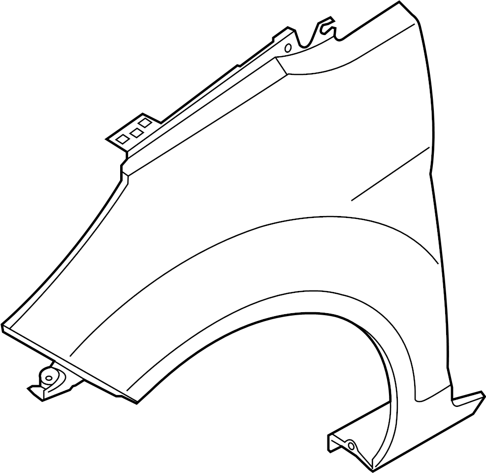 View BE8Z16005A Fender (Front) Full-Sized Product Image