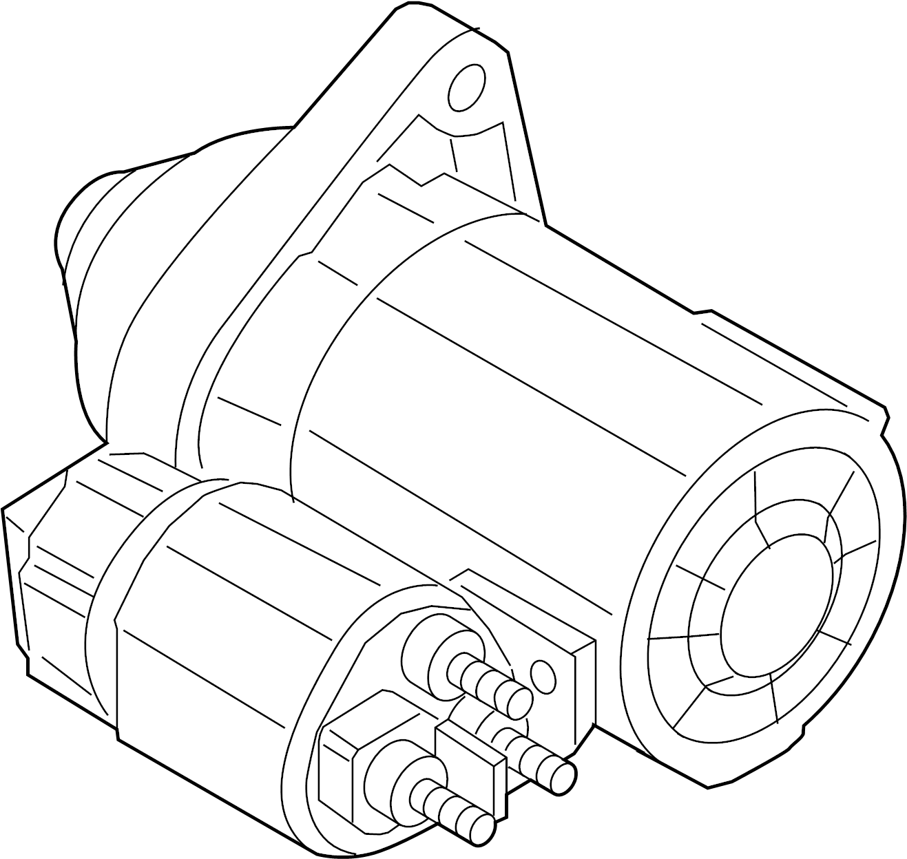 View CV6Z11002A Starter Motor Full-Sized Product Image